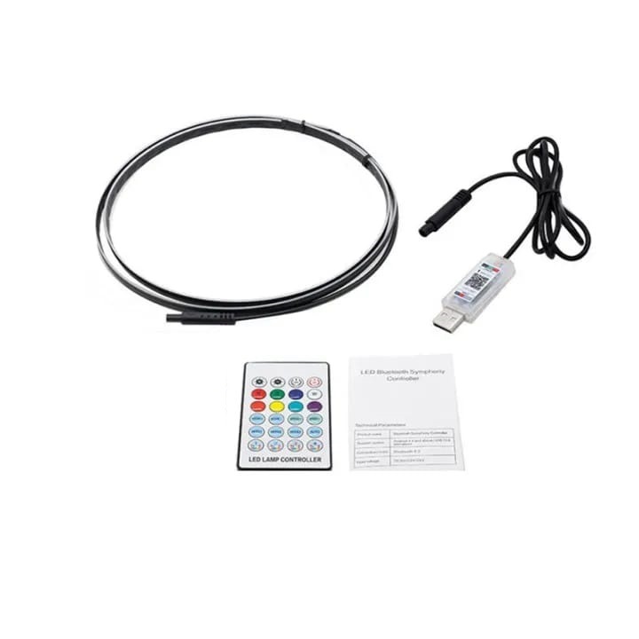 Kit lumini ambientale Symphony Xentech Light 1 in 1 baghete led acrilic App, Bluetoth USB