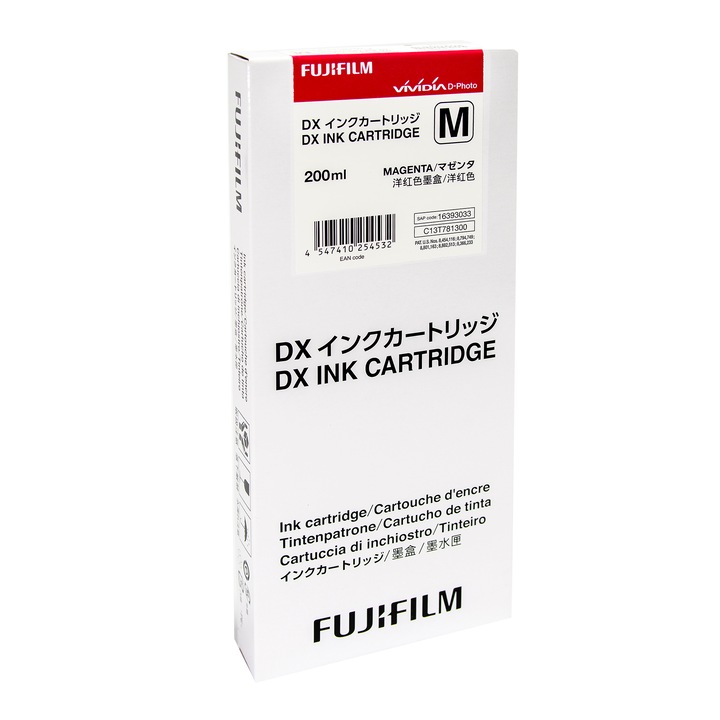 Tintapatron, Fujifilm, DX100/ 200 ml, Magenta