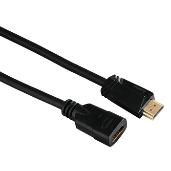 Extensie cablu Hama High Speed HDMI, plug-socket, Ethernet, gold-plated, 5 m Extensie cablu Hama High Speed HDMI, plug-socket, Ethernet, gold-plated, 5 m