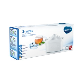 Set Filtre Brita Maxtra pentru dispozitivele de filtrare a apei, 3 buc Set Filtre Brita Maxtra pentru dispozitivele de filtrare a apei, 3 buc