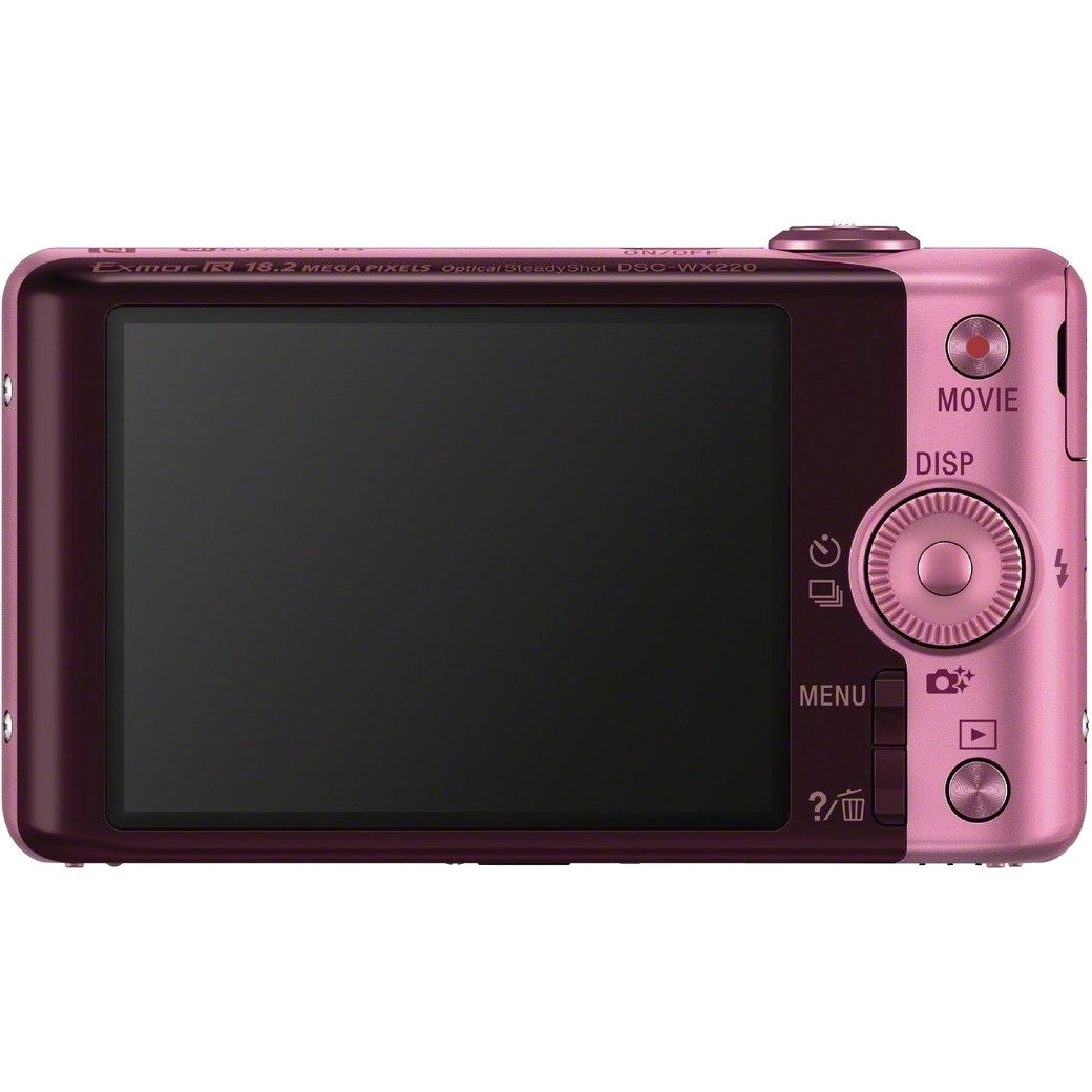 SONY Cyber-shot DSC-WX220 ピンク Aparat foto digital Sony Cyber-Shot DSC-WX220, 18 MP, Wi-Fi, Pink