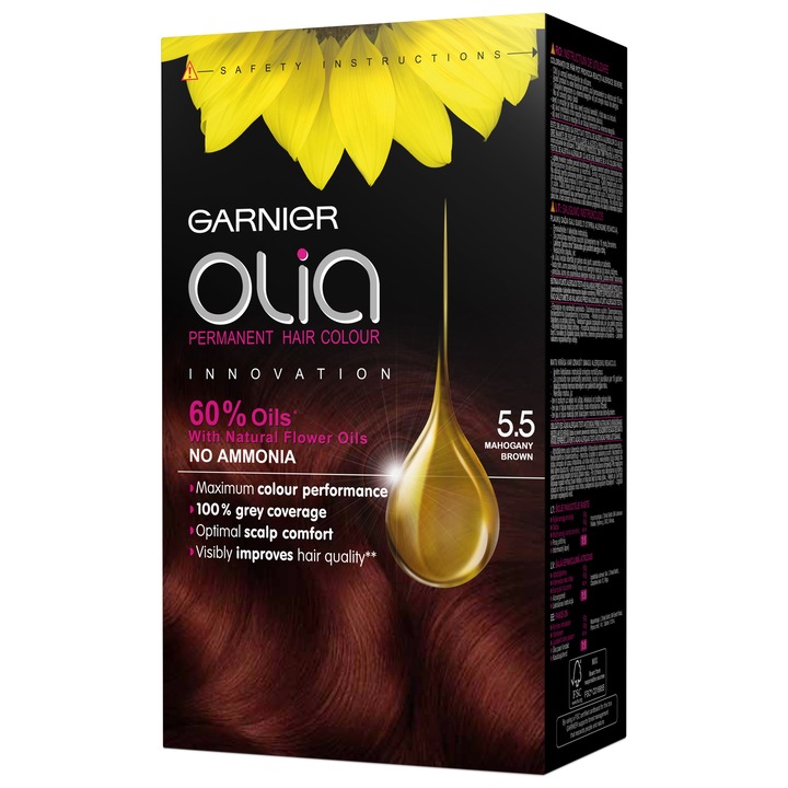 Боя за коса Garnier Olia 5.5, Махагон