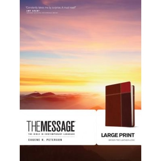 Message-MS-Large Print Numbered: The Bible in Contemporary Language, Eugene H. Peterson (Author)
