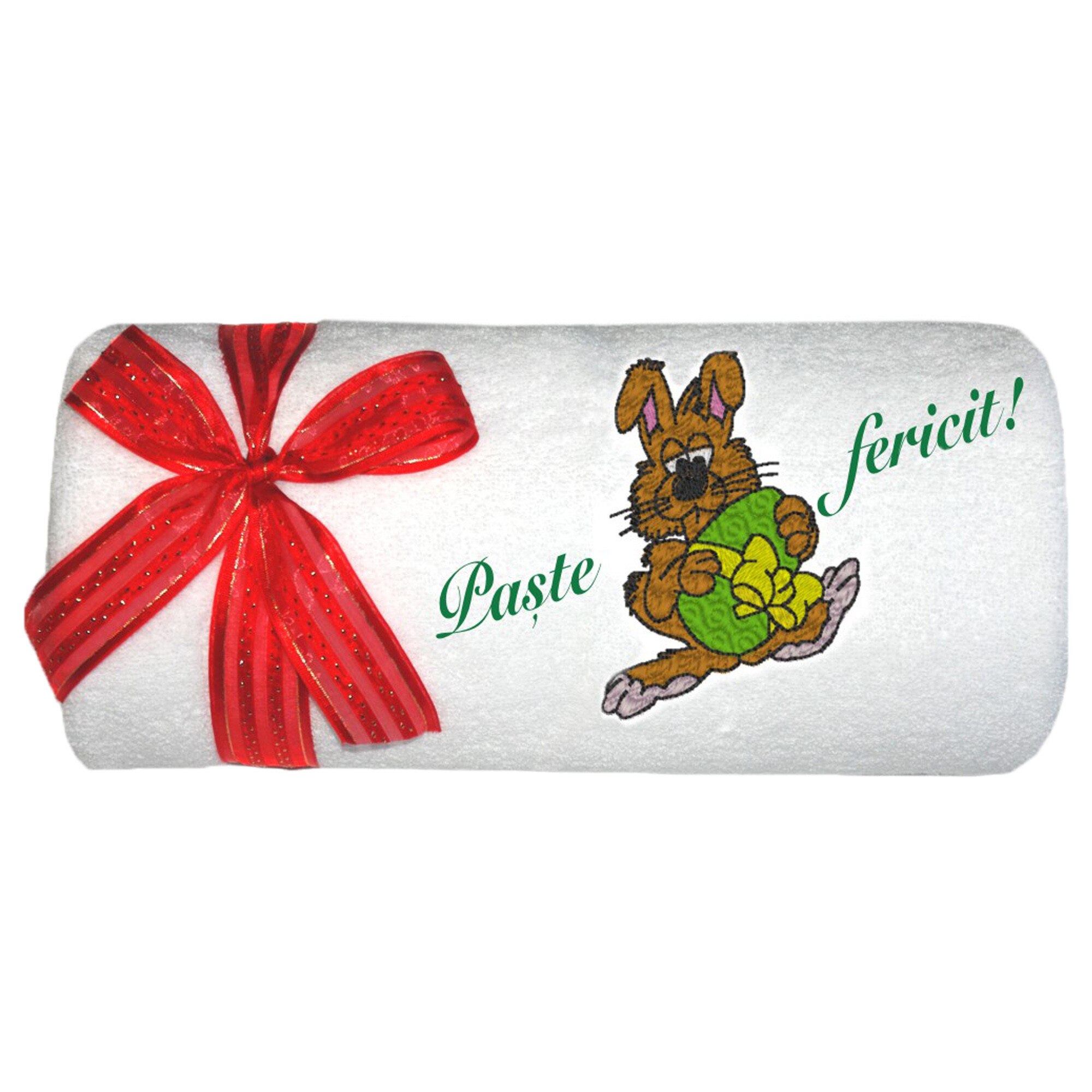 Prosop Brodat Paste cu iepuras