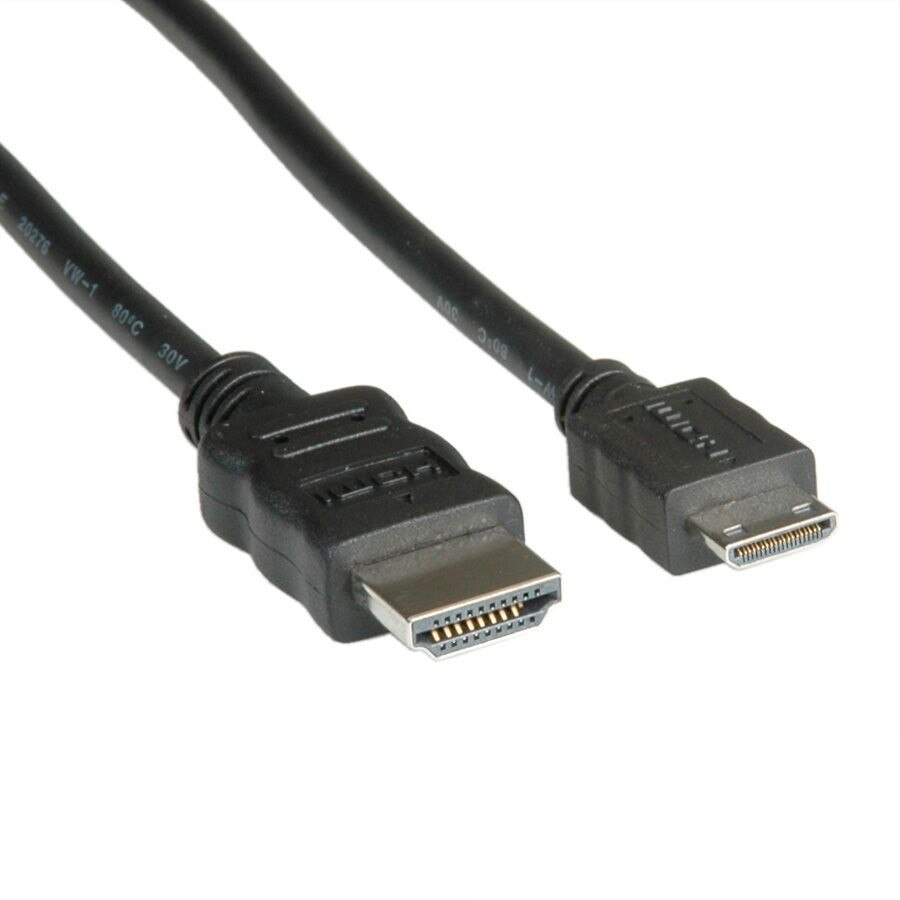 Cablu HDMI mini High-Speed cu Ethernet Tata- Tata mini 2 m, Roline