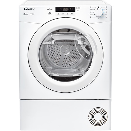 Uscator de rufe Candy S-Line SLH D1013A2, 10 kg, Clasa A++, Pompa de caldura, Display 3 DIGIT, Alb