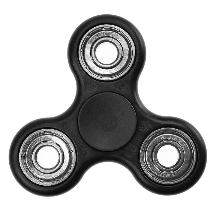 Jucarie Antistres Spinner Negru pentru copii si adulti - Finger Fidget