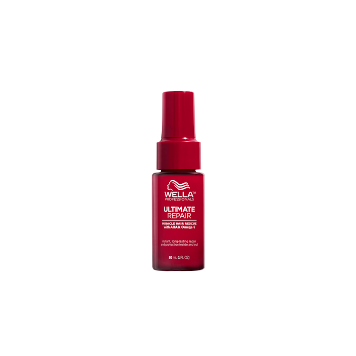 Ser tratament de reparare in 90 de secunde cu AHA & Omega 9 pentru par deteriorat - Pasul 3 Wella Professionals Ultimate Repair Miracle Rescue, 30 ml