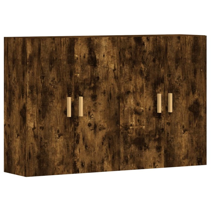 vidaXL 2 db füstös tölgy színű falra szerelhető fa éjjeliszekrény 23.2 kg 3197878