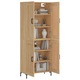 Dulap inalt vidaXL, 69,5x34x180 cm, lemn compozit, 44.7 kg, stejar sonoma