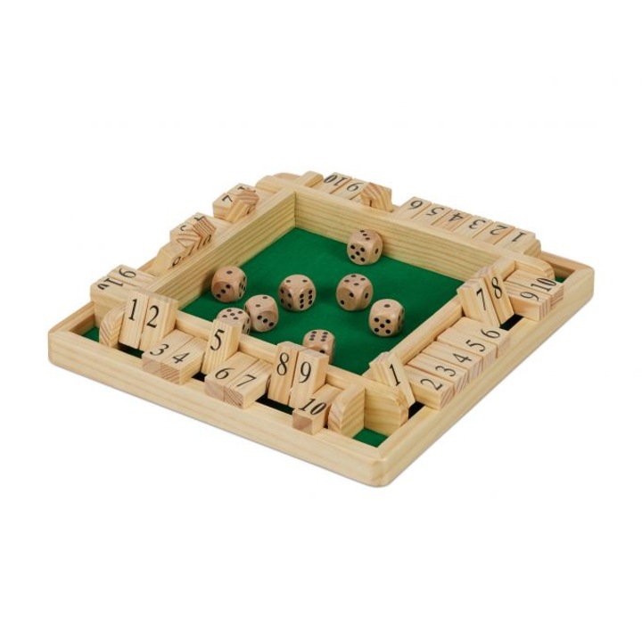Shut the Box játék, Relaxdays, legfeljebb 4 játékos számára