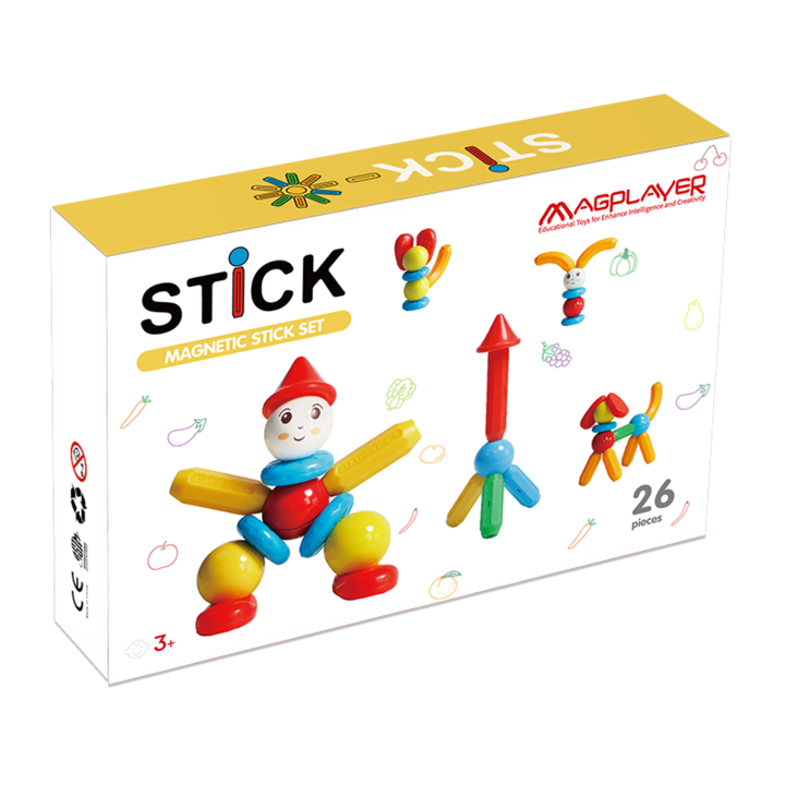 Mágneses építőkészlet - STICK (26 db)