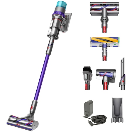 Aspirator vertical fara fir Dyson Gen5 Detect Absolute, 752W, putere de aspirare 280 AW, autonomie 70 min, galben/negru