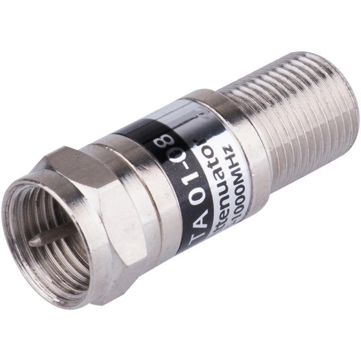 Fix csillapító, DSE, 8dB, 5-1000Mhz, ezüst