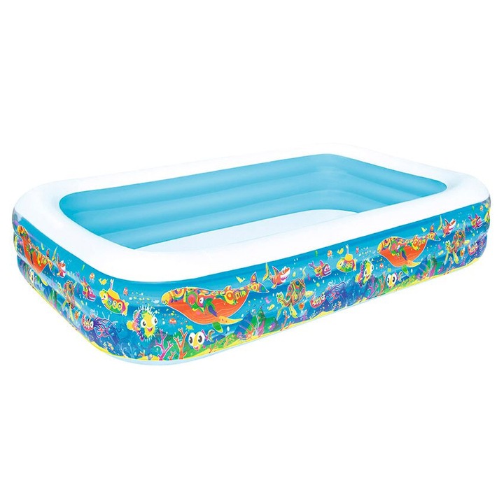 Надуваем басейн BestWay, Sea World, 305 x 183 x 56 см