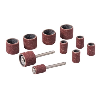 Set 12 piese tamburi slefuit pentru mini freza, Silverline Set 12 piese tamburi slefuit pentru mini freza, Silverline