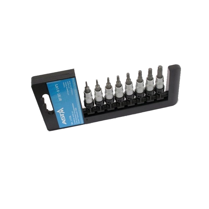 Set 8 chei Torx, standard L 37 mm, 1/4", Asta