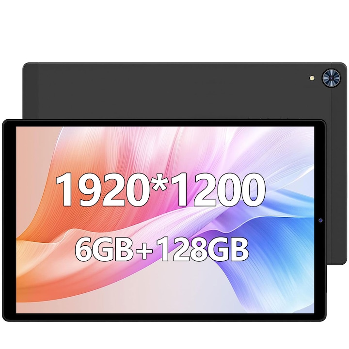 Tableta 10.3" LNMBBS F103, Octa-Core, 6GB RAM, 128GB ROM, 1920*1200, Android 12.0,4G LTE/5GHz WIFI, 8000mAh, Negru
