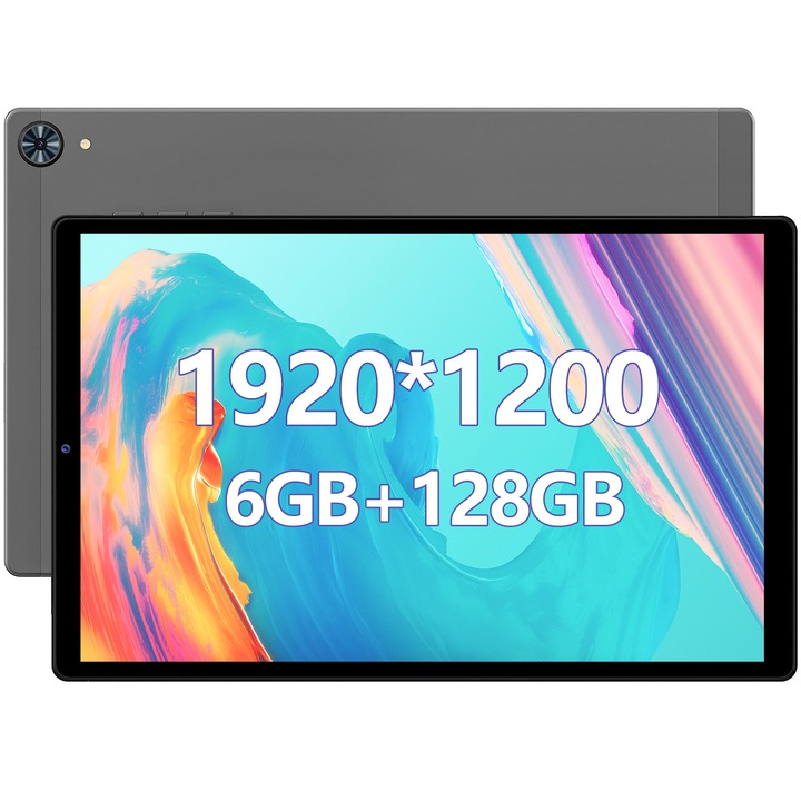 Таблет 10.3" LNMBBS F103, Octa-Core, 6GB RAM, 128GB ROM, 1920*1200, Android 12.0, 4G LTE/5GHz WIFI, 8000mAh, Сив
