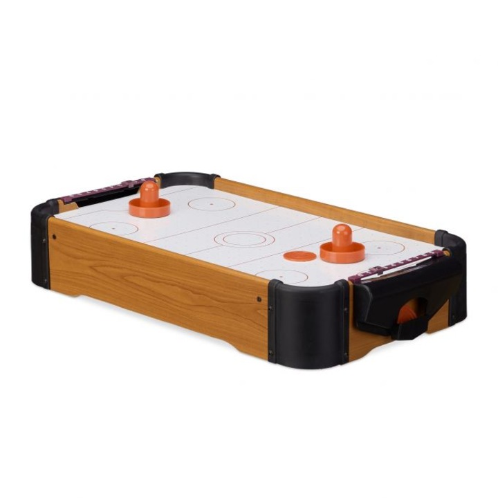 Masa Air-Hockey Relaxdays, bara pentru punctaj, 10 x 31 x 56 cm