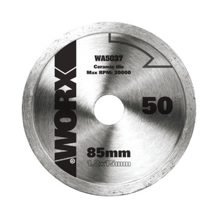 Disc Debitare Worx Versacut Ø85x1,2x15 Mm Diamantat, Pentru Fierastraie Circulare Mini