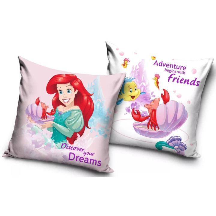 Disney Hercegnők párnahuzat 40x40 cm ariel