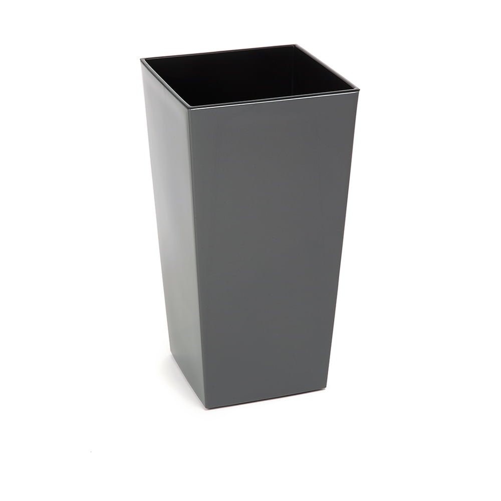Lamela Finezja Pot Portavaso In Rattan Nero - 25x25x46 Cm - Design Creativo E Leggero - 2