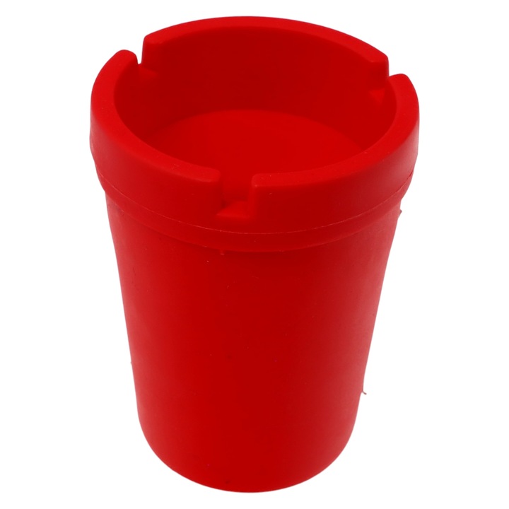 Пепелник за кола, NO103, 7,8 х 10,5 см, Червен