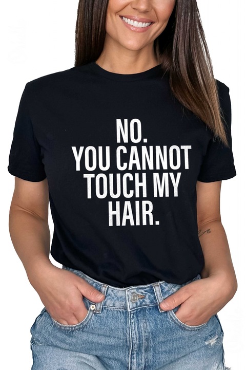 Tricou Negru Cannot Touch 4521