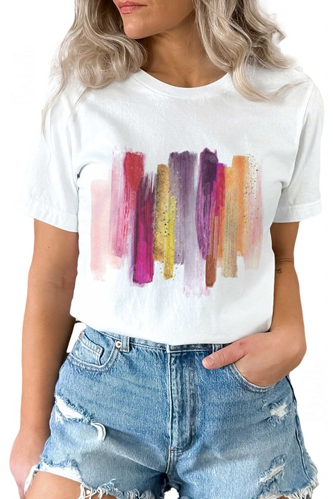 Tricou Purple Strokes 10199