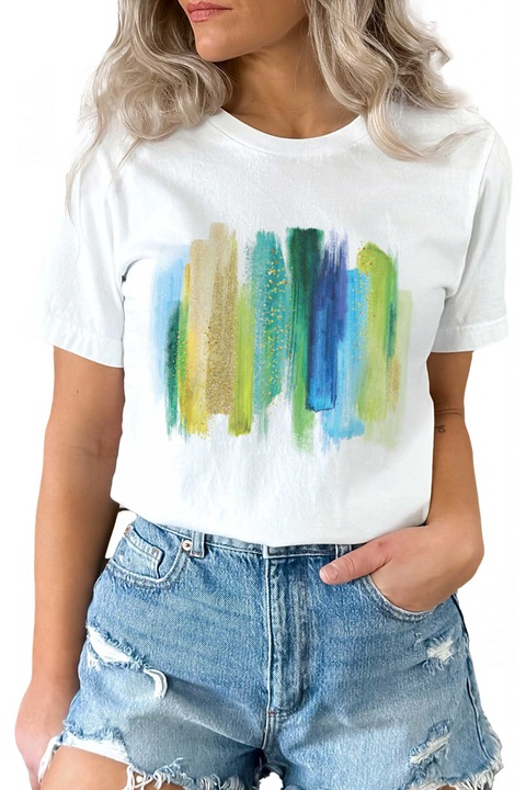 Tricou Green Strokes 10193