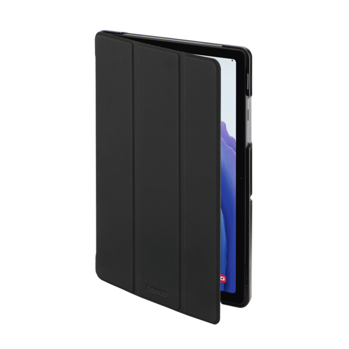 A Samsung Galaxy Tab A7 10,4" telefonnal kompatibilis lepattintható tok állvánnyal, ökológiai bőr, fekete