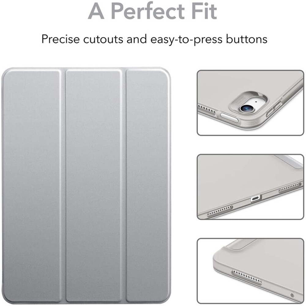 Husa pentru iPad Air 4 2020/Air 5 2022, Rebound Slim, X321, Silver Gray