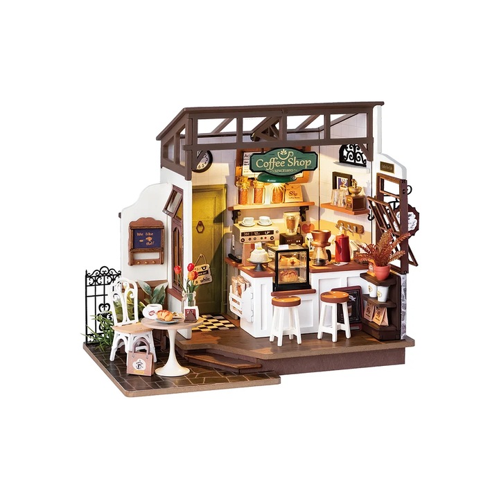 Rolife 3D Puzzle, Miniatűr ház Kávézó, 183 db-os