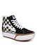 Vans, SK8-Hi Stacked cipő nyersbőr részletekkel, Fekete, Krémszín, 5.5