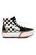 Vans, SK8-Hi Stacked cipő nyersbőr részletekkel, Fekete, Krémszín, 5.5