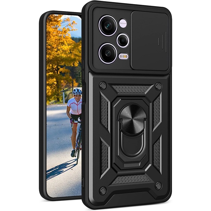Husa pentru Xiaomi Redmi Note 12s 4G armor slide camera negru