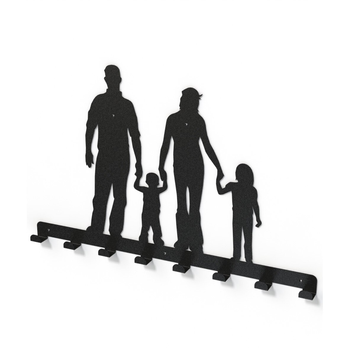 Cuier metalic FAMILIE -model 3198 Negru