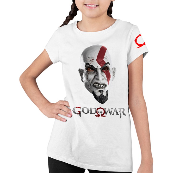 Gyerek Póló Lányok God of War Gaming Mortal Kombat Mask Ps4 Gaming