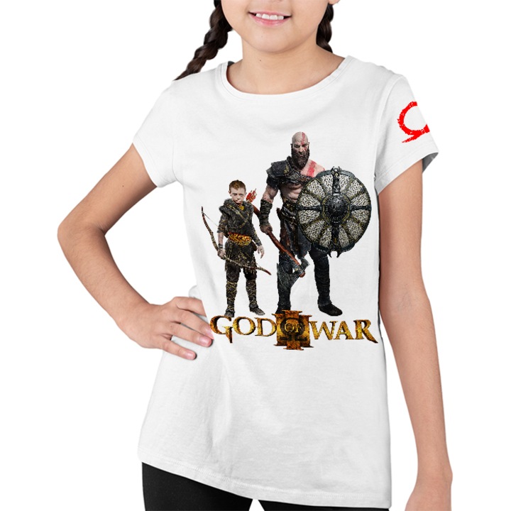 Gyerek Póló Lányok God of War Kratos Atreus Gamer Playstation