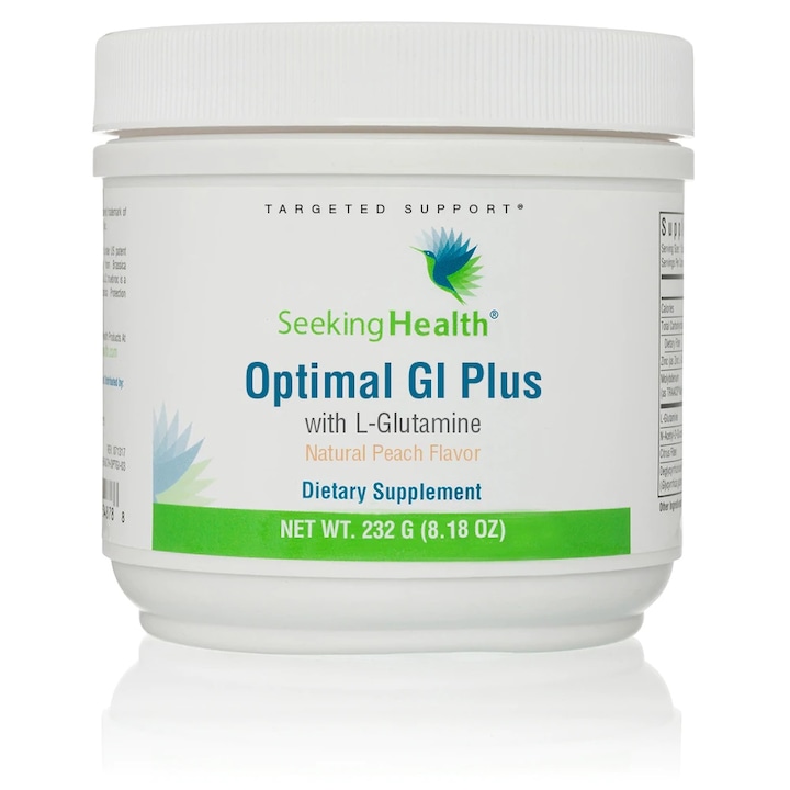 Optimal GI Plus, Seeking Health, Pulbere pentru sanatatea sistemului digestiv, Peach, 206g