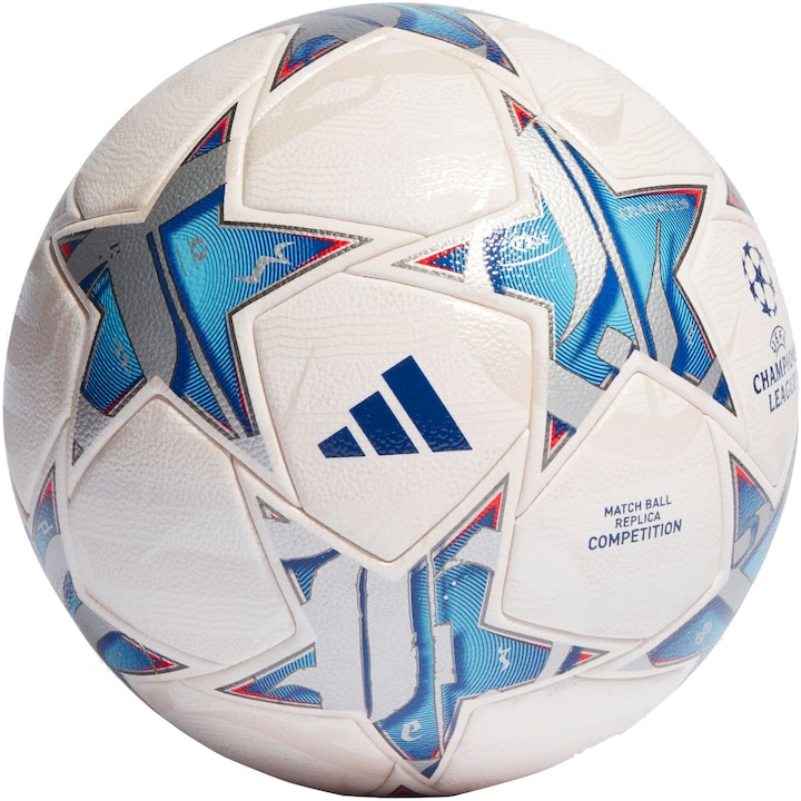 Minge fotbal Adidas UCL COMPETITION, marime 5, alb/albastru