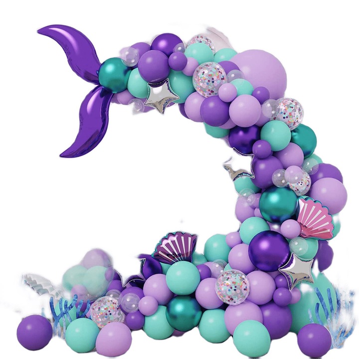 Комплект балони за аркада, Sundiguer, 144 части, многоцветни