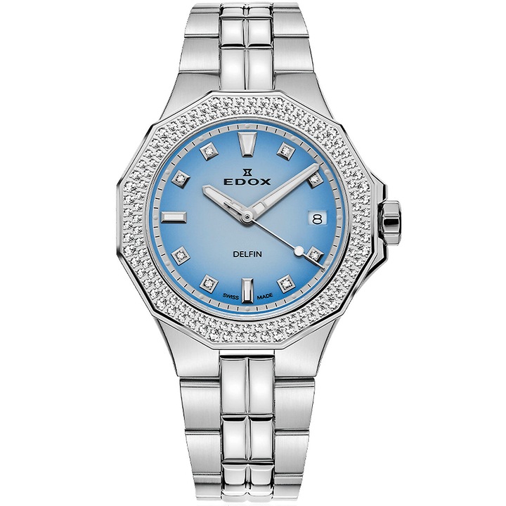 Дамски часовник Edox 53020-3D120M-BUCND, Кварц, 38mm, 20ATM