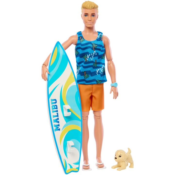 Papusa Barbie - Ken surfer