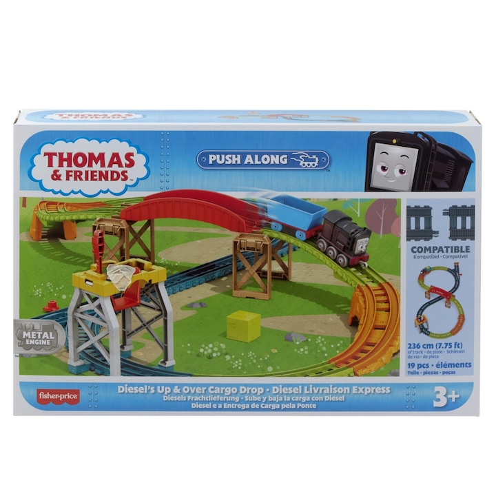 Set de joaca Thomas & Friends - Push Along, Livrarile express ale lui Diesel