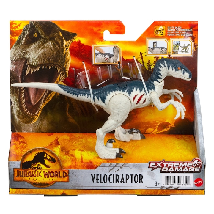 Figurina Jurassic World Extreme Damage - Velociraptor