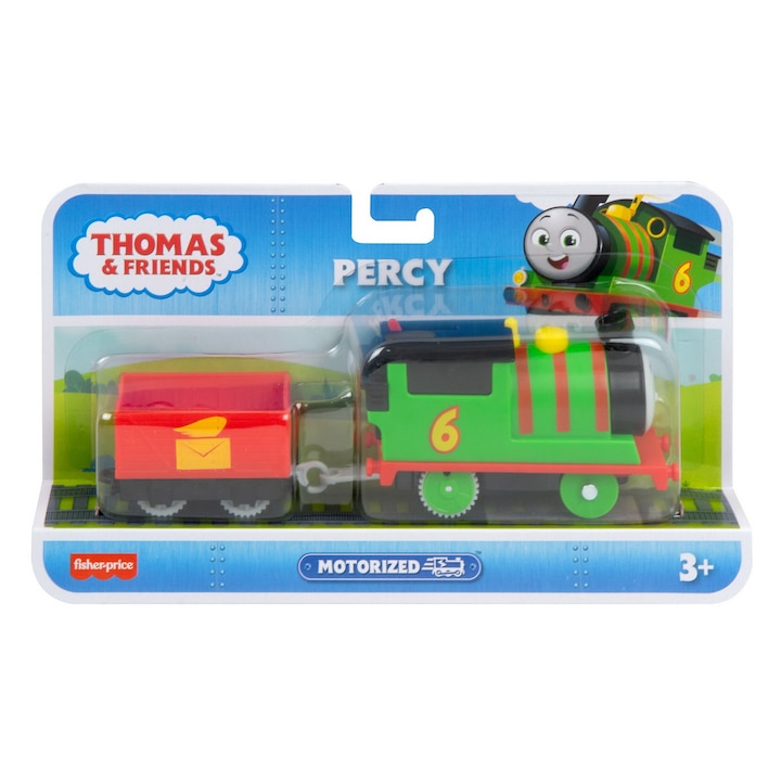 Locomotiva motorizata Thomas & Friends - Percy cu vagon