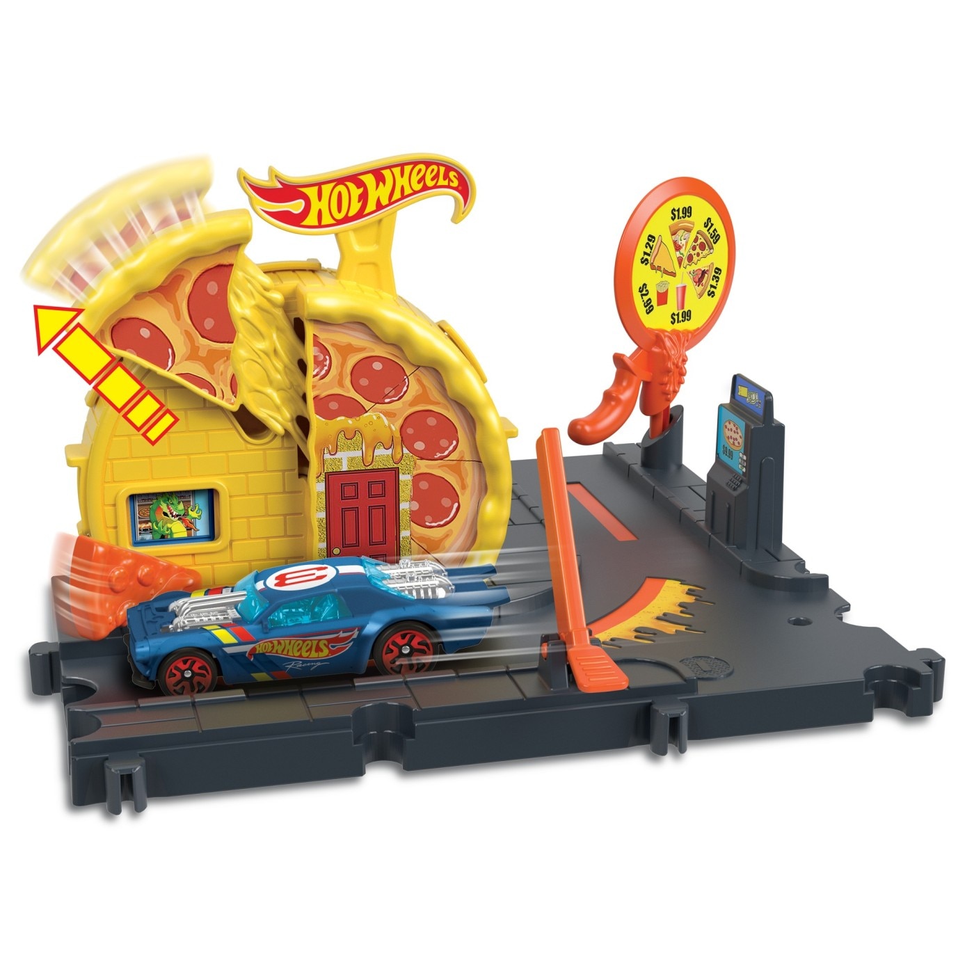 Set de joaca Hot Wheels City - Speedy Pizza Pick-Up - eMAG.ro