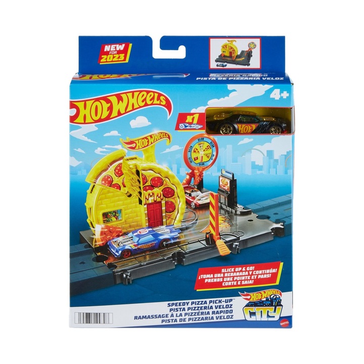 Playset Hot Wheels City - Gyors pizzafelvétel
